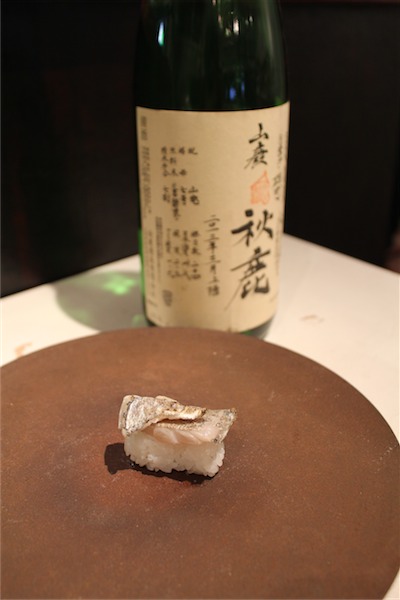 太刀魚の炙り　×　秋鹿(大阪)山廃純米生 24BY