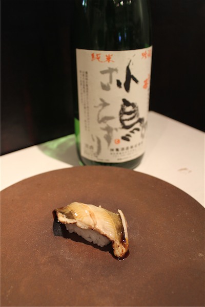 煮アナゴ　×　小鳥のさえずり（埼玉）純米吟醸　19BY　40℃