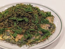海藻と牡蠣のお好み焼き