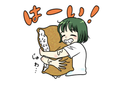 酢飯屋オリジナルLINEスタンプ『Girls & Foods』